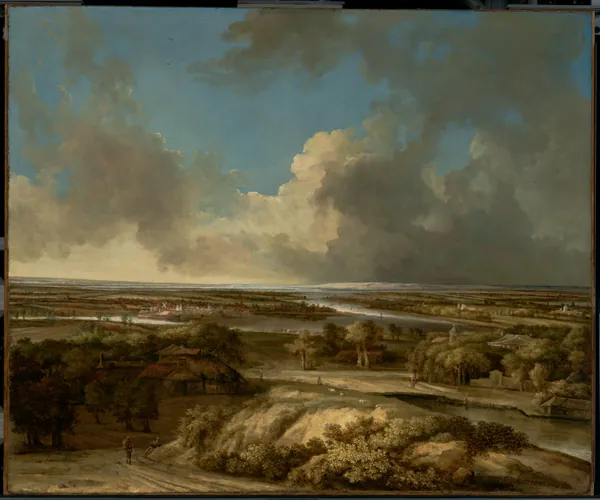 A Panoramic Landscape by Philips Koninck