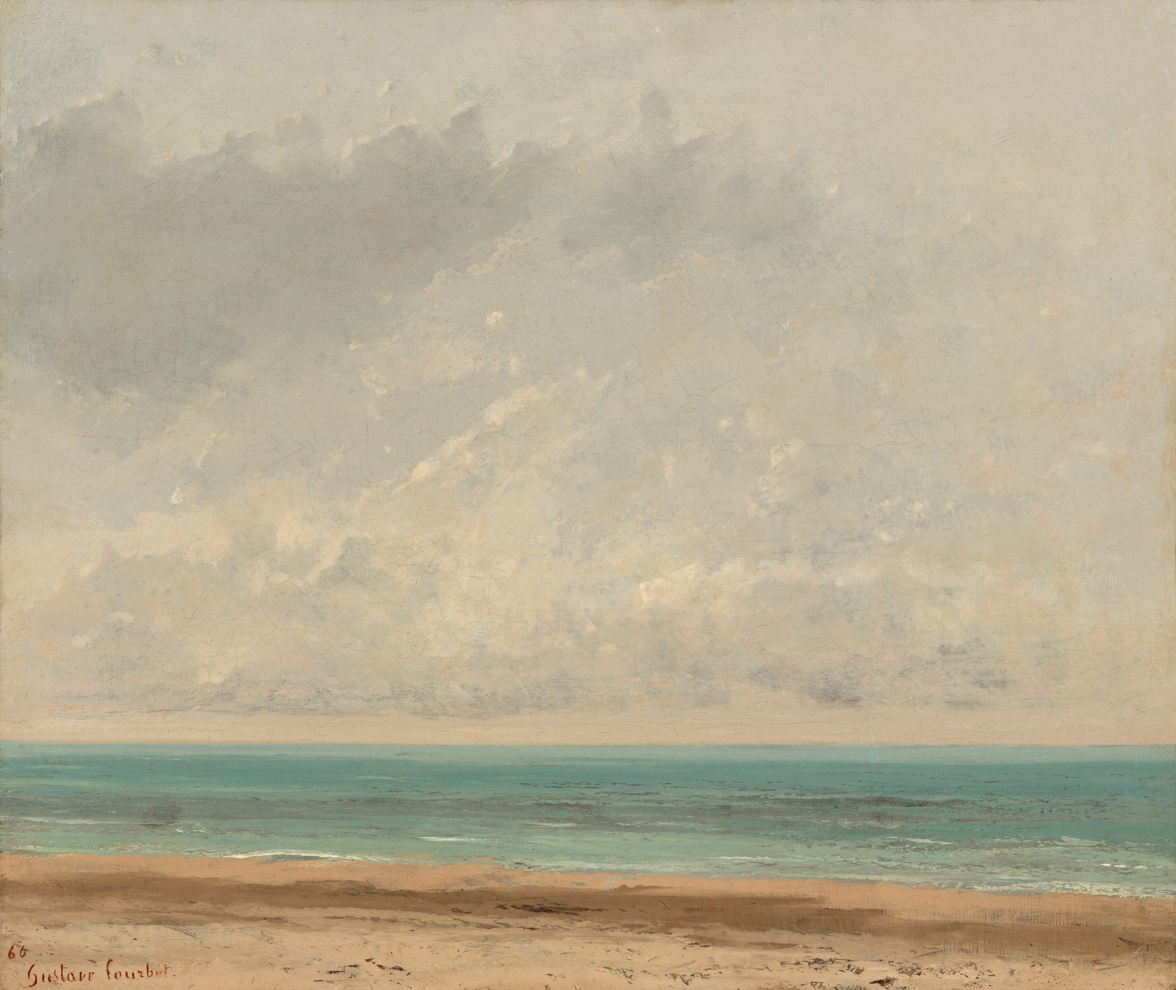 Calm Sea by Gustave Courbet