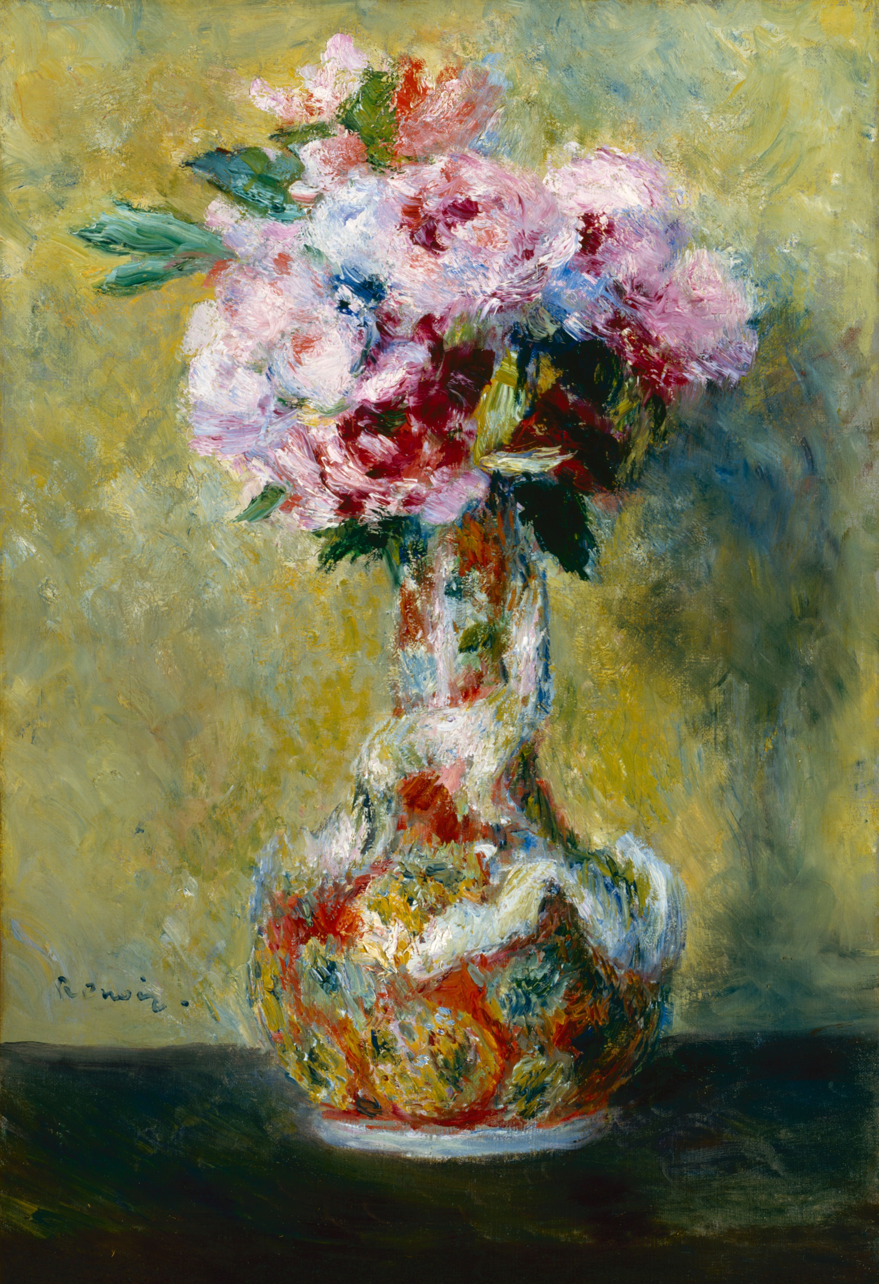 Bouquet in a Vase by Pierre A. Renoir