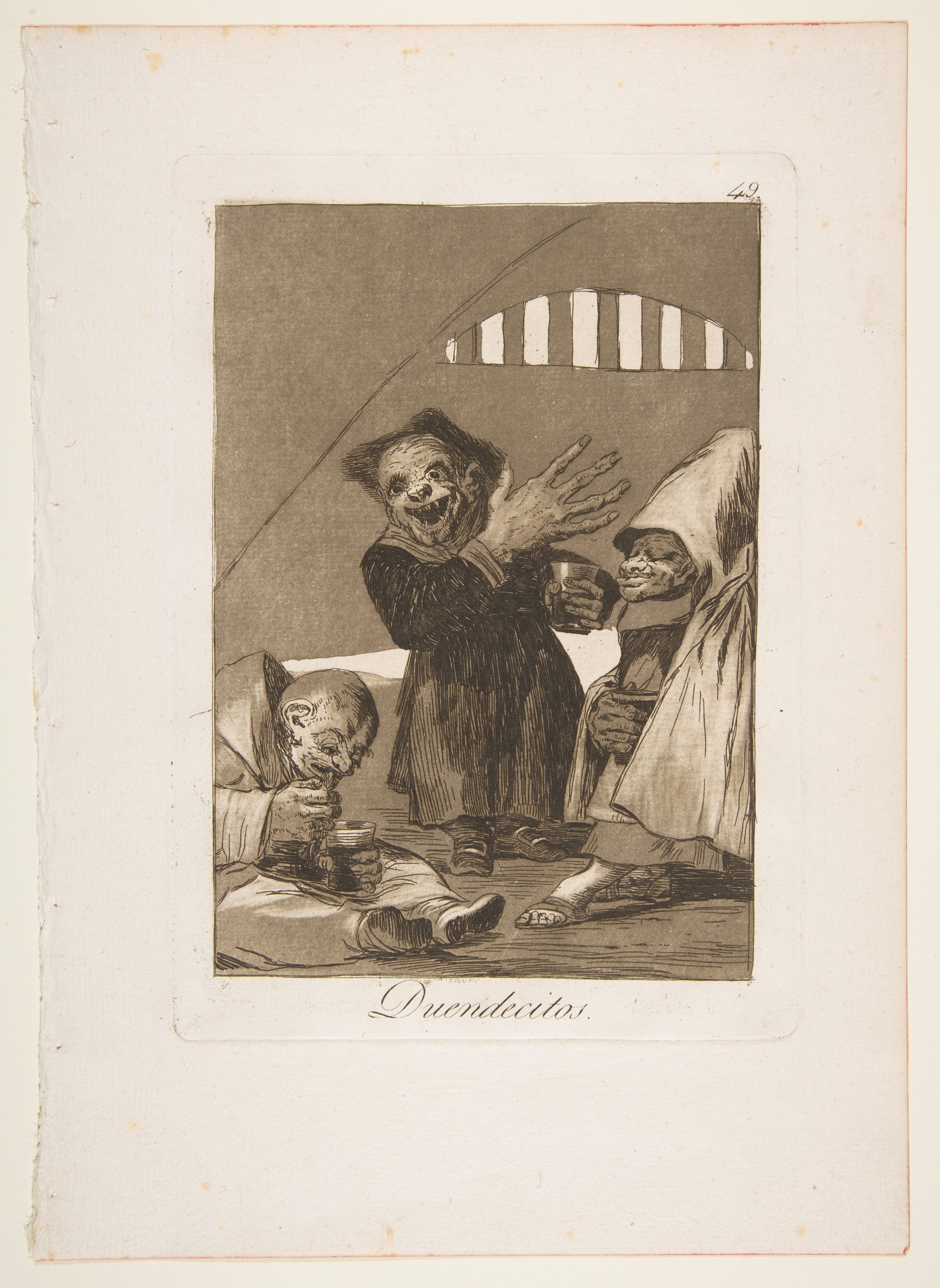 Plate 49  from "Los Caprichos": Hobgoblins (Duendecitos) by Goya (Francisco de Goya y Lucientes)