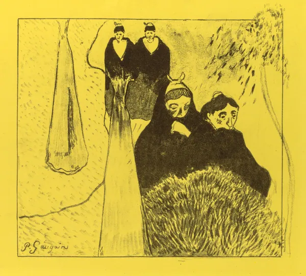 Volpini Suite: Old Women of Arles (Les Vieilles Filles [Arles]) by Paul Gauguin