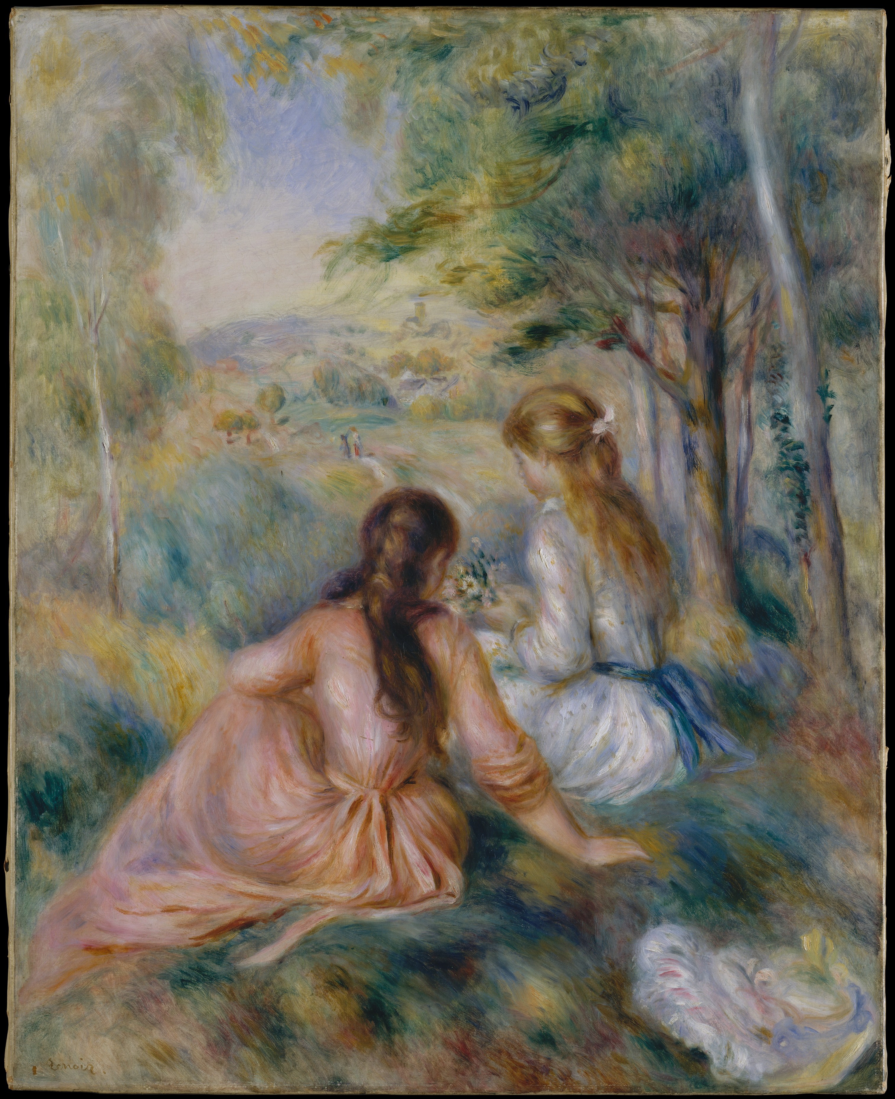 In the Meadow by Auguste Renoir