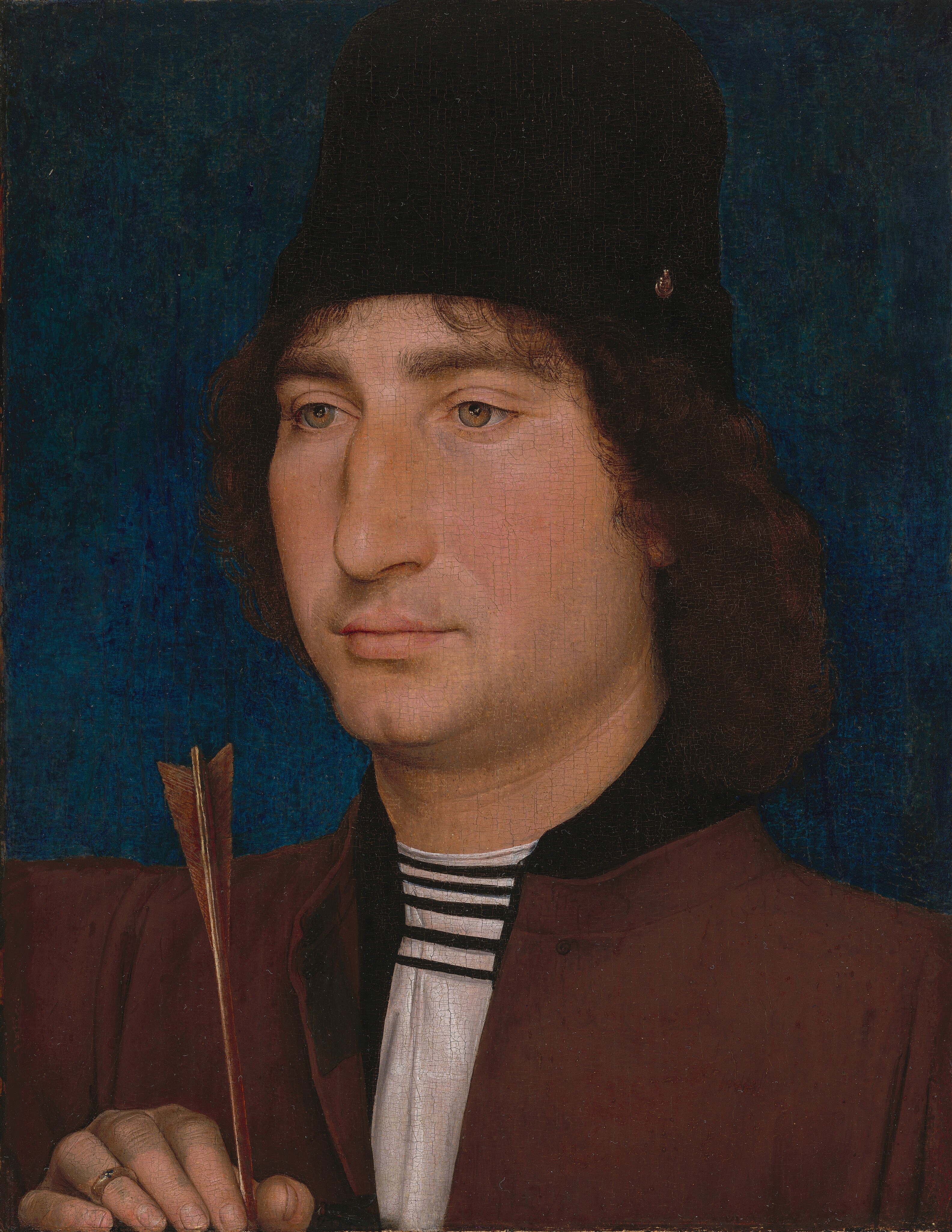 Portrait of a Man with an Arrow by Hans Memling