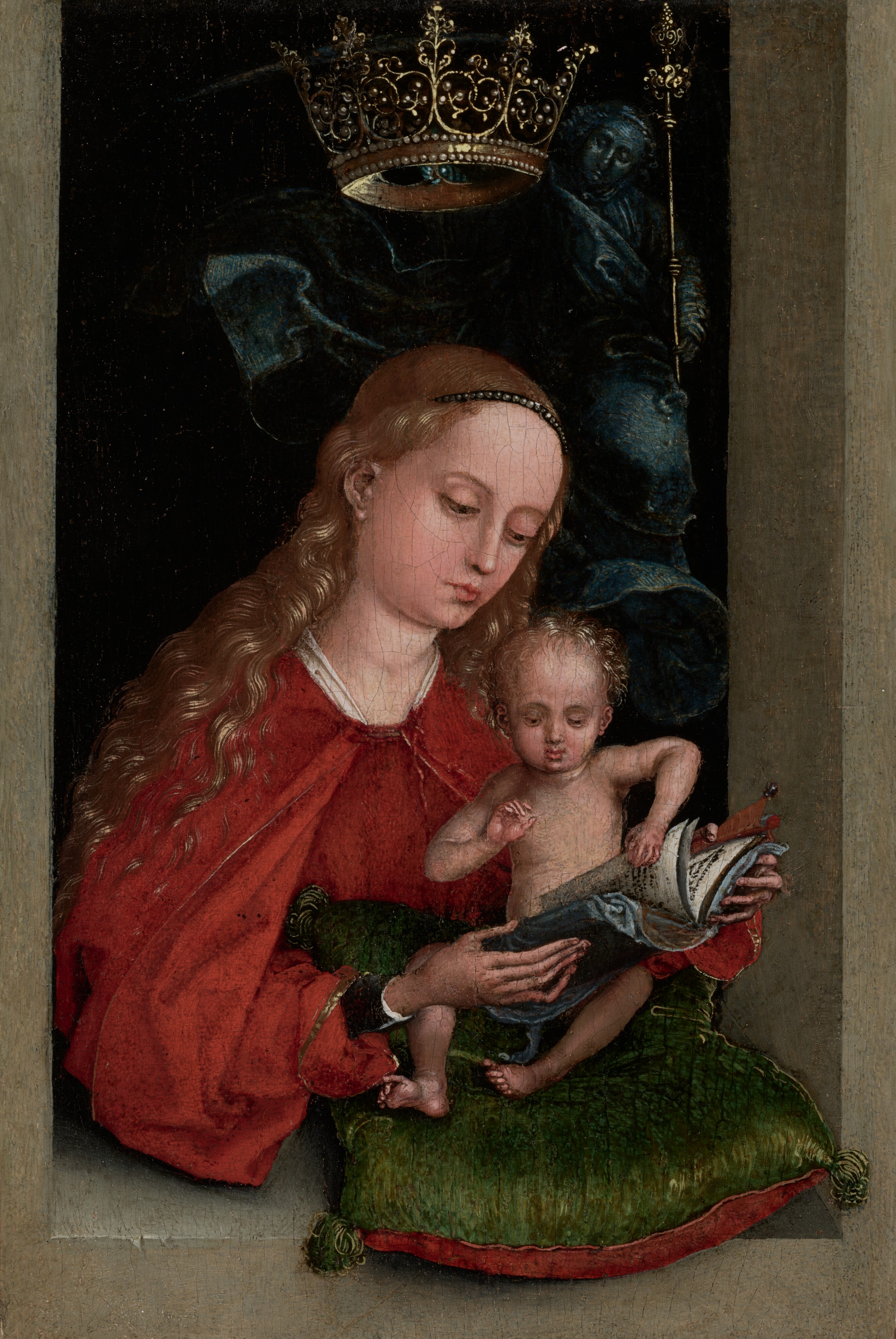 Madonna and Child in a Window by Martin Schongauer