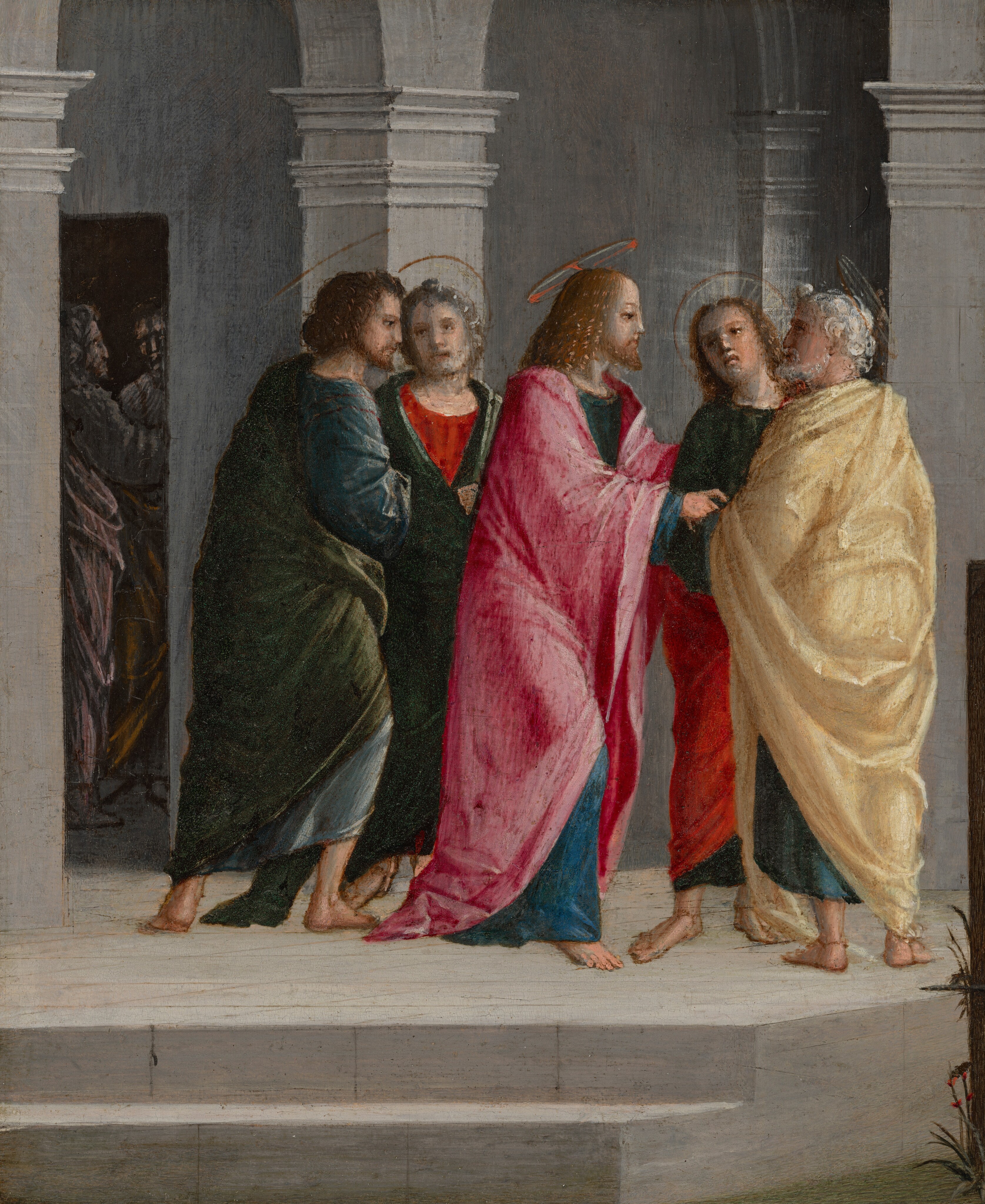 Christ Instructing Peter and John to Prepare for the Passover by Vincenzo Civerchio