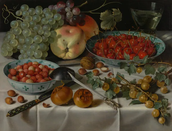 Still Life with Assorted Fruit by Pieter Claesz.