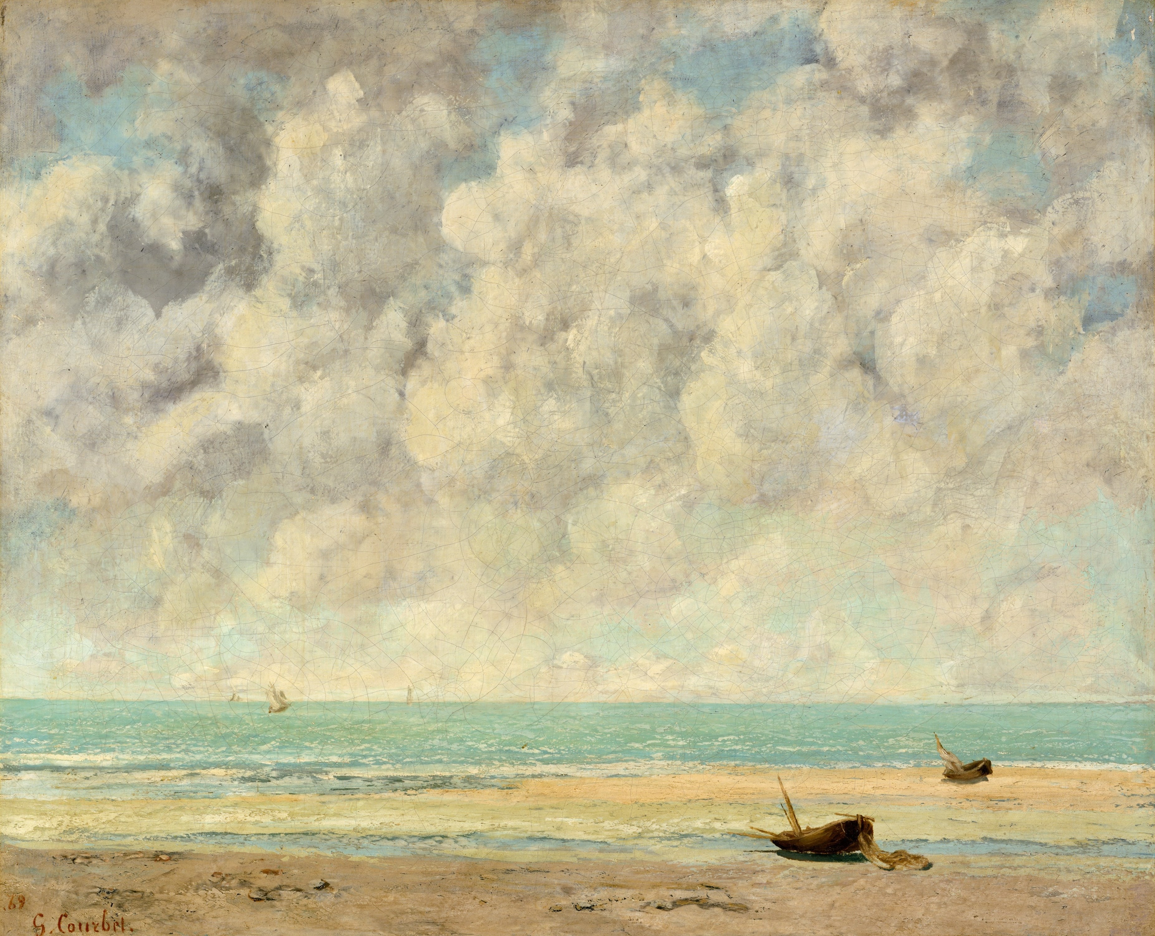 The Calm Sea by Gustave Courbet
