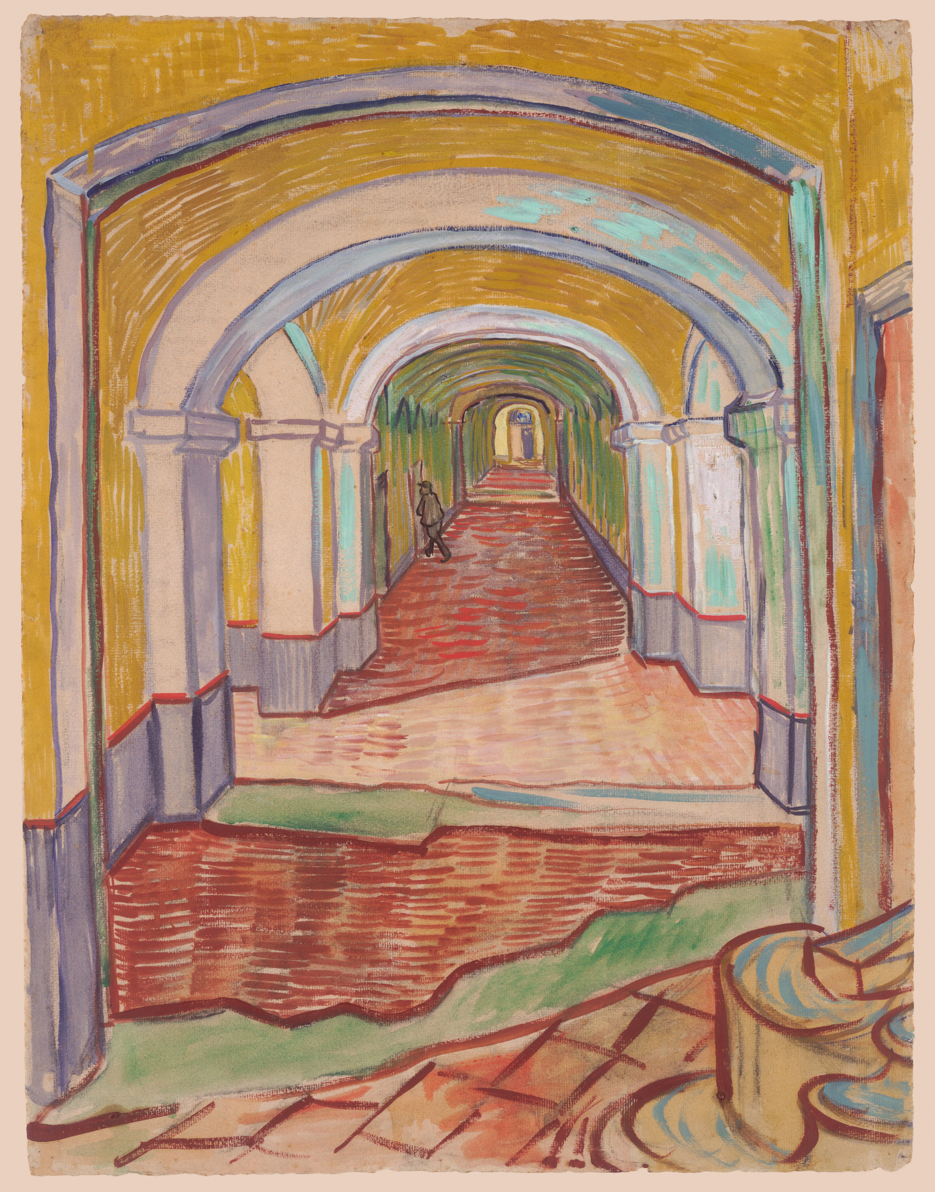 Corridor in the Asylum by Vincent van Gogh