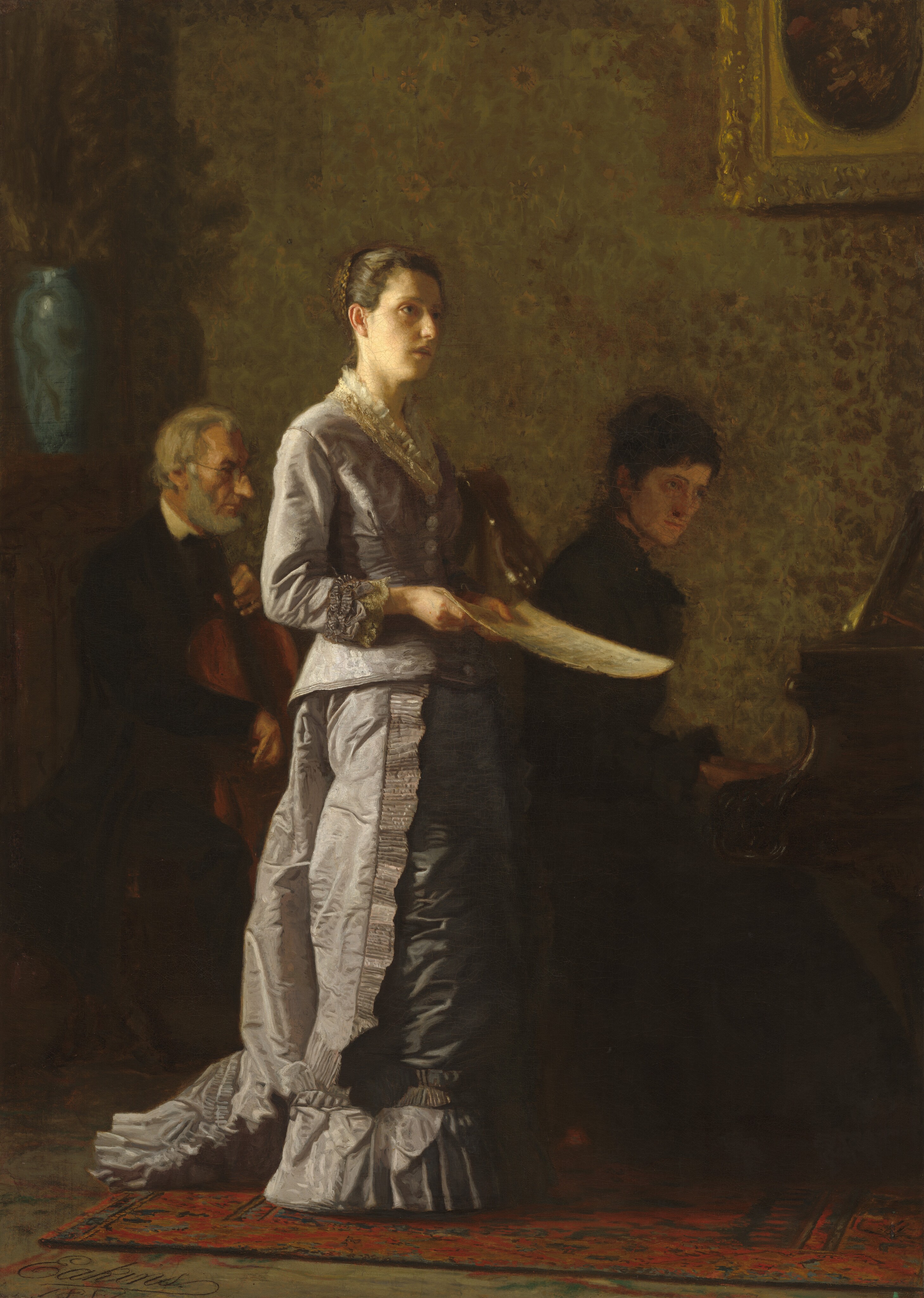 Singing a Pathetic Song by Thomas Eakins