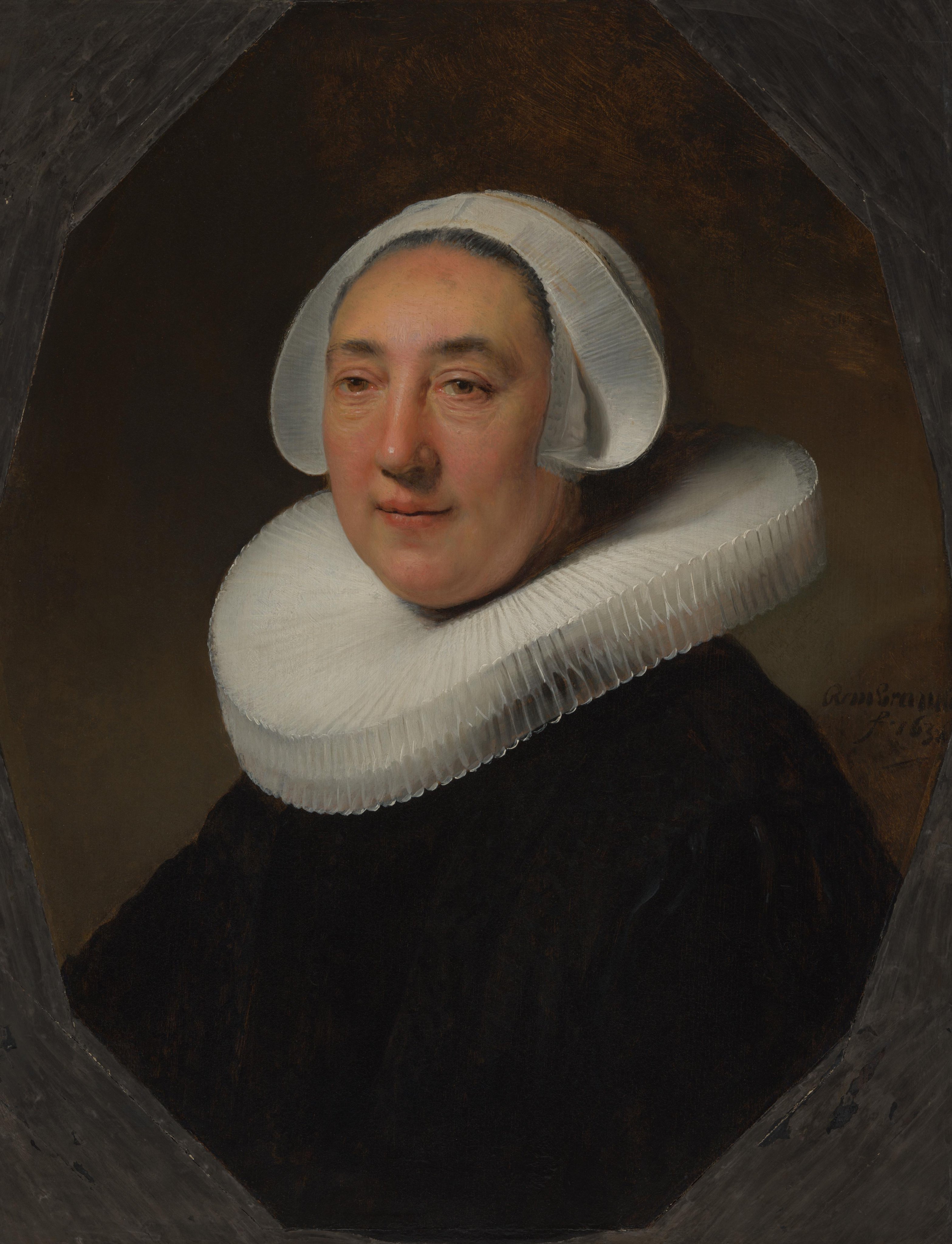 Portrait van Haesje Jacobsdr van Cleyburgh by Rembrandt van Rijn