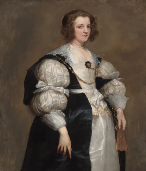 Lady with a Fan by Anthony van Dyck