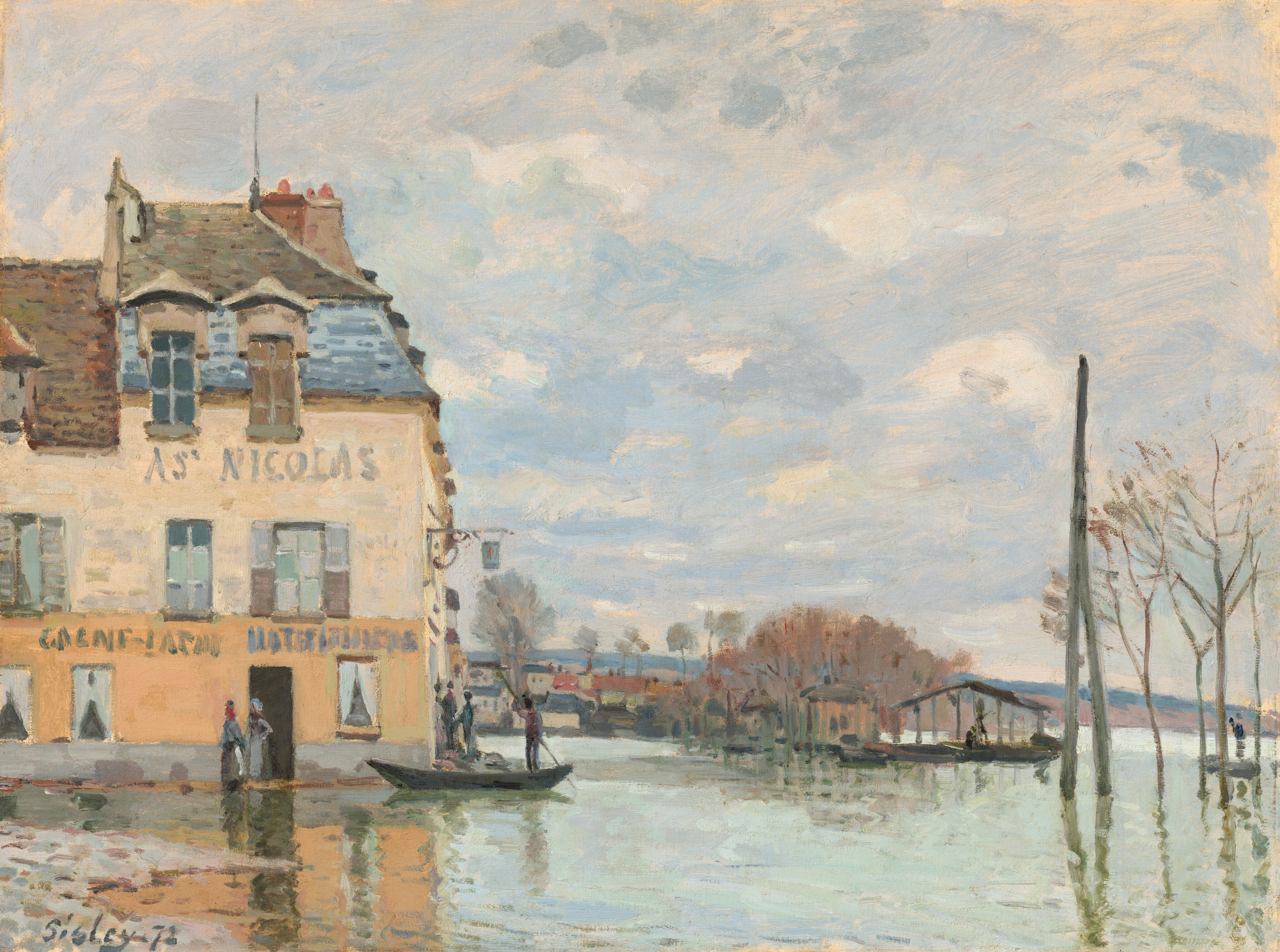 Flood at Port-Marly by Alfred Sisley