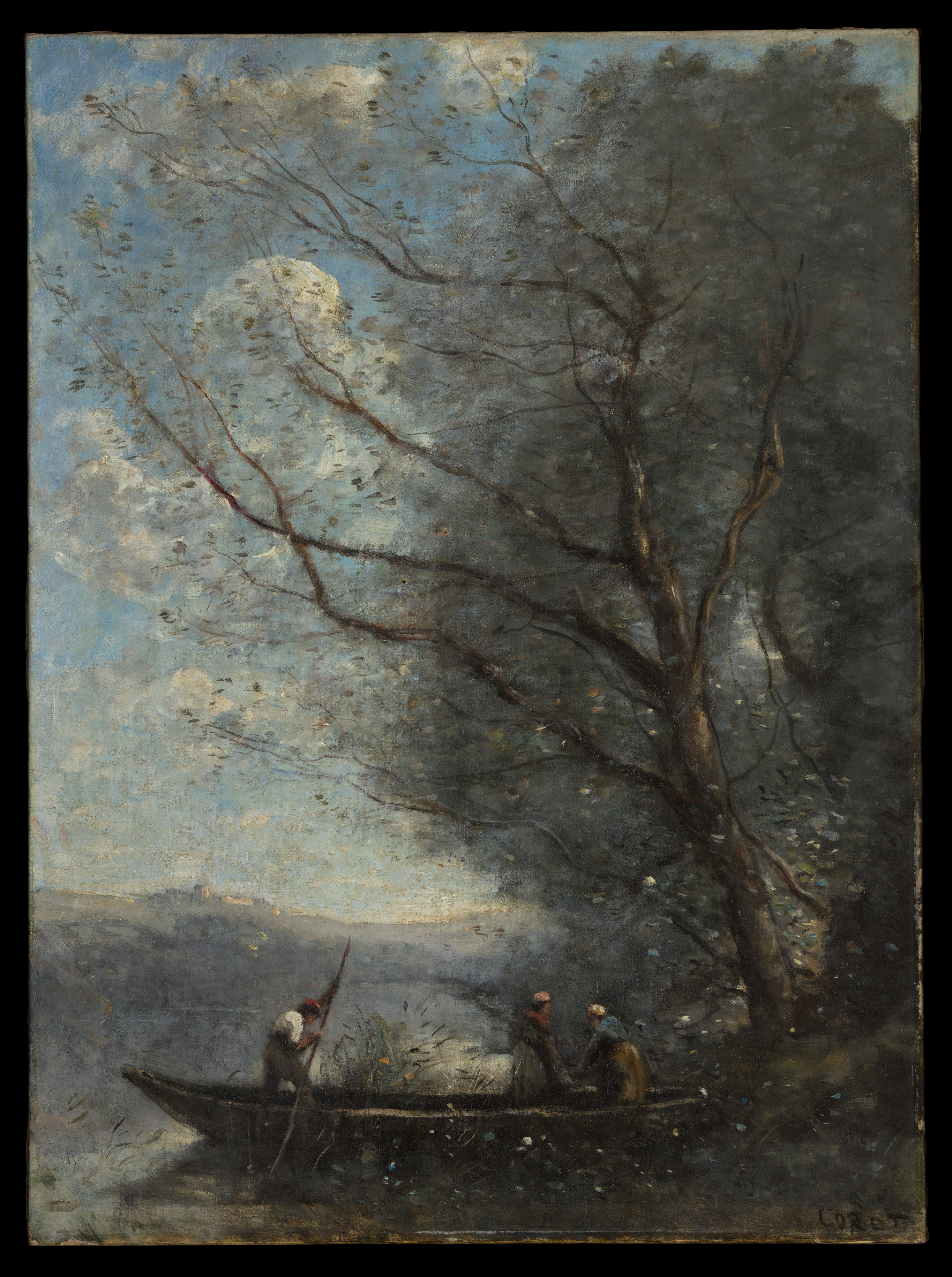 The Ferryman by Jean-Baptiste-Camille Corot
