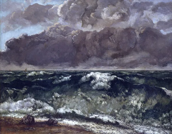 Die Welle by Gustave Courbet